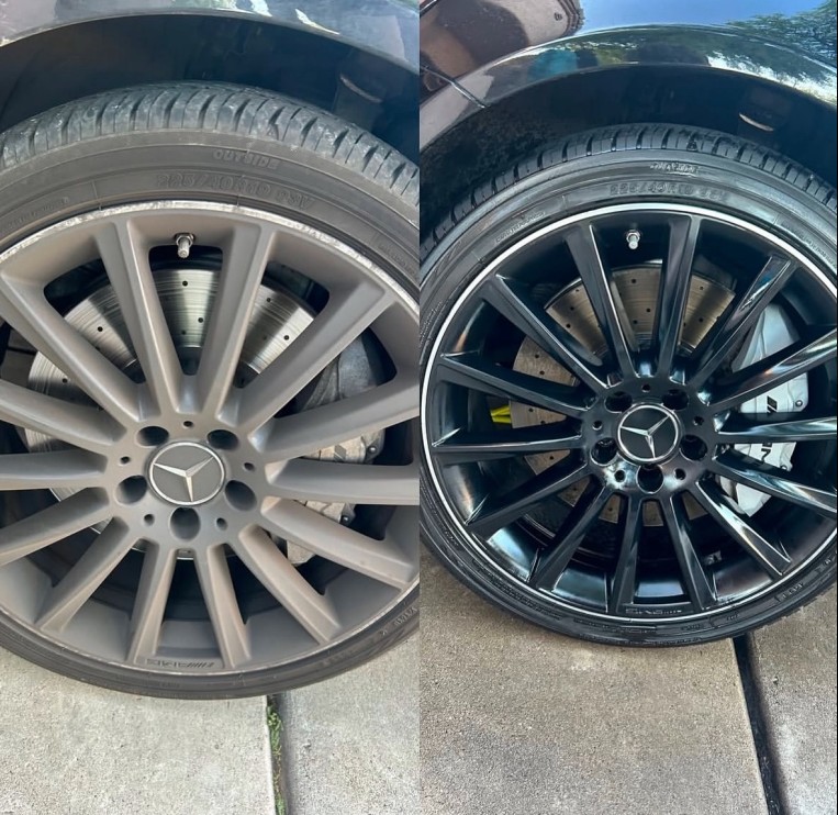 Mercedes rim and wheel detailing results in Tucson